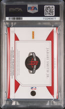 2022 Panini Ntnl Trsr Rki Trpl Mat #JSJ Jabari Smith 13/99 signed PSA A Auto 9