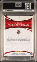 2017 Panini Immaculate Collection #71 Jonas Valanciunas Signed Card PSA Auto
