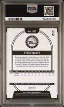 2020 Panini Hoops #207 Tyrese Maxey PSA Auto 9