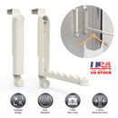 2Pcs Over The Door Hanger Hooks For Clothes Foldable Clothes Drying Rack For Laundry Coats Towels Portable Clothing Hanger Hook For 1.81In Thickness D
