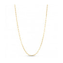 Sterling Silver Gold Plated Paperclip Chain (2.50 mm)