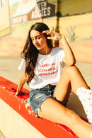 Barbecue Stain Boxy Crop Graphic Tee