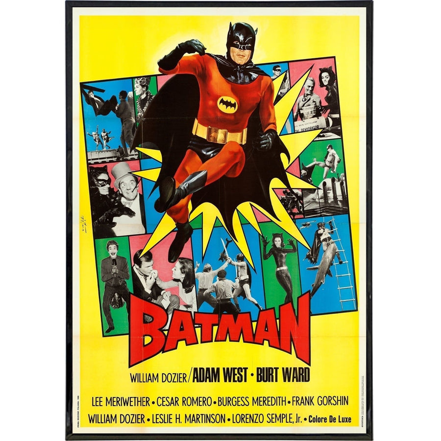 Batman 1966 Italian B-Side Film Poster Print Print The Original Underground 