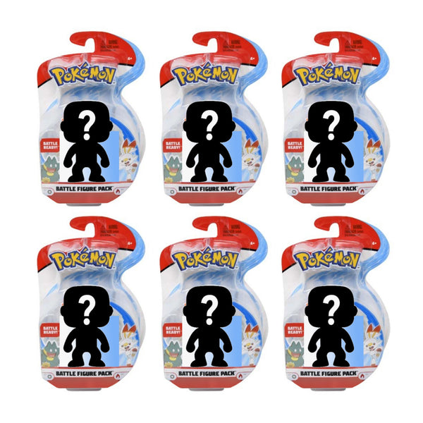 Pack of 6 Pokemon Battle Figures Mystery Random Assortment