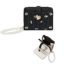 Womens Short PU Creative Floral Wallet