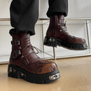 Retro Dark Punk-style Metal Shoes