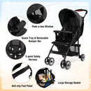 Toddler Travel Stroller for Airplane with Canopy and Adjustable Backrest