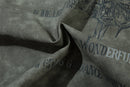 Men's Cross Print Loose Leather Jacket