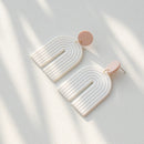 Rainbow Polymer Clay Handmade Retro Earrings