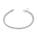 14K White Gold 1.0 Cttw Miracle Set Round-Cut Lab Grown Diamond Illusion Tennis Bracelet (F-G Color, VS2-SI1 Clarity) Size 7"