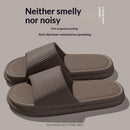 Minimalist Home-use Bathroom Slippers With A Plush Cushioned Feel For Men