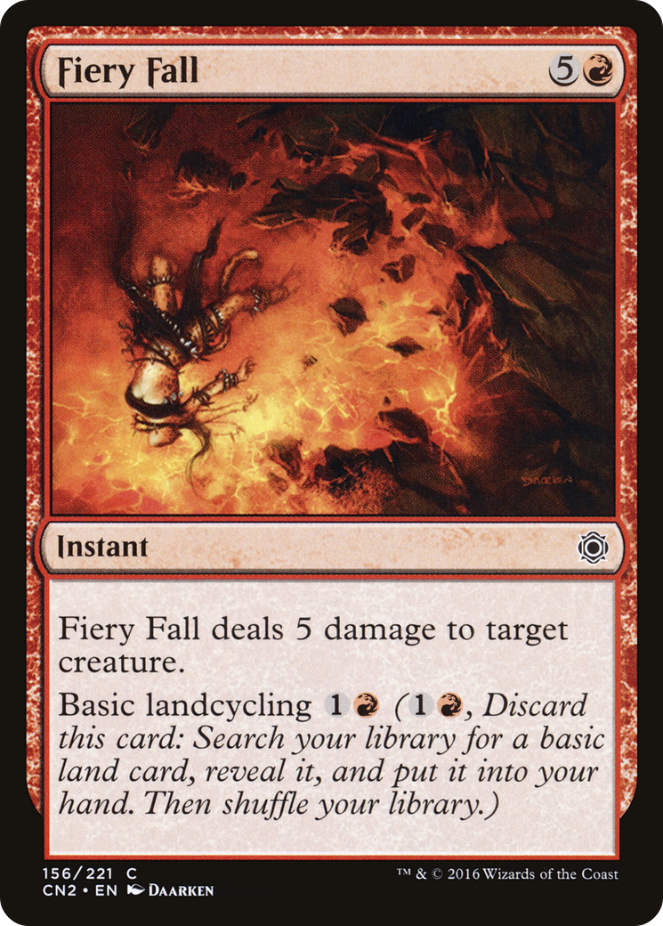 Fiery Fall (CN2-156) - Conspiracy: Take the Crown Foil