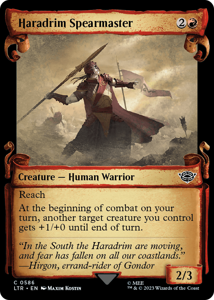 Haradrim Spearmaster (LTR-586) - The Lord of the Rings: Tales of Middle-earth: (Showcase) Foil
