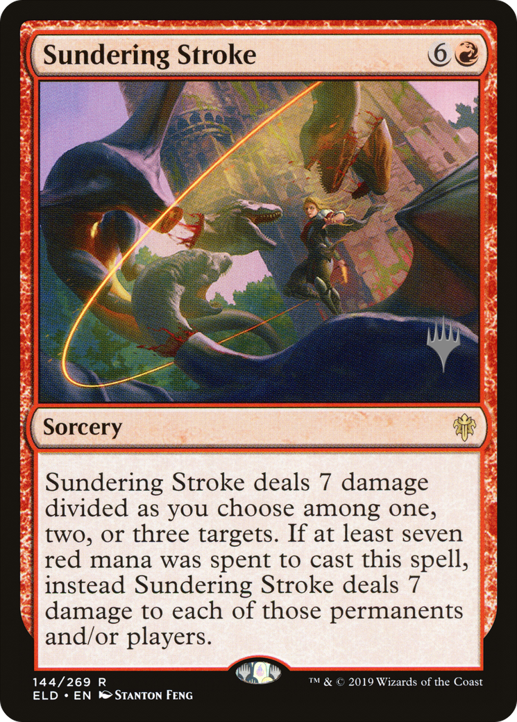 Sundering Stroke (PPELD-144P) - Throne of Eldraine Promos