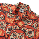 100% Cotton Hawaiian Shirt For Men Japanese Daruma Doll Camp Collar Shirt By Yakima