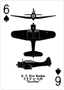 World War II Airplane Spotter Playing Cards Deck