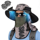 Solar Fan Hat with UPF50+ Sun Protection & Neck Flap