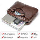 Large Capacity Men's Cowhide Briefcase