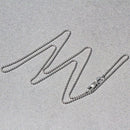14k White Gold Bead Chain 1.0mm
