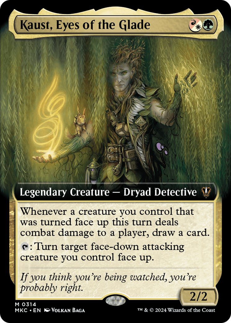 Kaust, Eyes of the Glade (MKC-314) - Murders at Karlov Manor Commander: (Extended Art) Foil