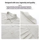 Simple Striped Patchwork Short Sleeve Long Sleeve Shirt