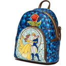 Beauty and the Beast Stained-Glass Window Mini-Backpack - Entertainment Earth Exclusive Backpacks ToyShnip 