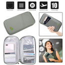 Travel Passport Wallet 12Cells Ticket ID Credit Card Holder Water Repellent Documents Phone Organizer Zipper Case Business Trip Daily Use