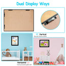 12.99x9.52in Kids Art Frame Front Opening Wooden Frame Artwork Display Storage Frame A4 Picture Frame Wall Display for Photo Art Projects Picture Chil