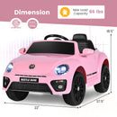 Volkswagen Beetle Kids Electric Ride On Car with Remote Control