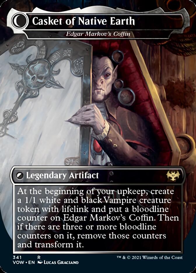 Edgar, Charmed Groom // Edgar Markov's Coffin (VOW-341) - Innistrad: Crimson Vow: (Double Faced Transform) (Borderless)