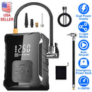 150PSI Cordless Tire Inflator Digital Air Compressor with LED Light Emergency Power Bank for Cars Motorcycles Bicycles Balls