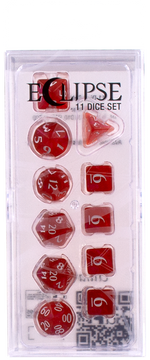 Ultra PRO: 11-Dice Set - Eclipse (Apple Red)