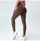 Peach Hip Seamless Sports Tights