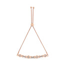 14K Yellow Gold Plated .925 Sterling Silver Channel Set Diamond Accent Twist 4â€-10â€ Adjustable Bolo Bracelet (I-J Color, I3 Clarity)