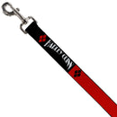 Dog Leash - HARLEY QUINN/Diamonds Black/Red/White