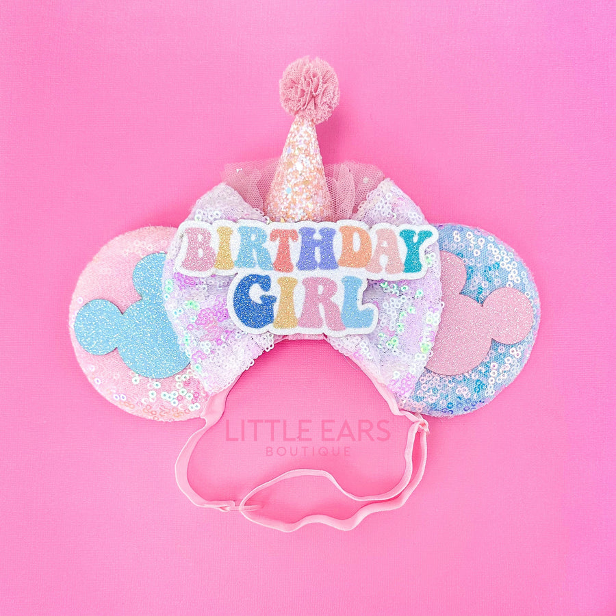 Birthday Girl Hat Elastic Ears