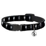 Cat Collar Breakaway - Black Panther Tooth Necklace Black Silvers