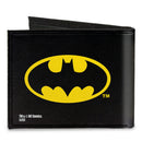 Canvas Bi-Fold Wallet - Batman Black Yellow