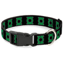 Plastic Clip Collar - Green Lantern Logo Black/Green