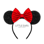 Black & Red Sparkle Mickey Ears