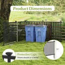 2 Piece 80 x 51 Inch Vinyl Picket Fence for Garden