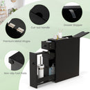 Black Bathroom Cabinet Space Saver Storage Organizer
