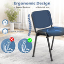 Set of 5 Stackable Conference Chairs with Mesh Back