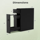 Black Bathroom Cabinet Space Saver Storage Organizer