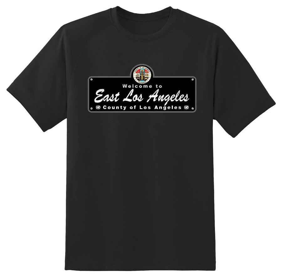 East Los Angeles Black Street Sign - ProClub Tee
