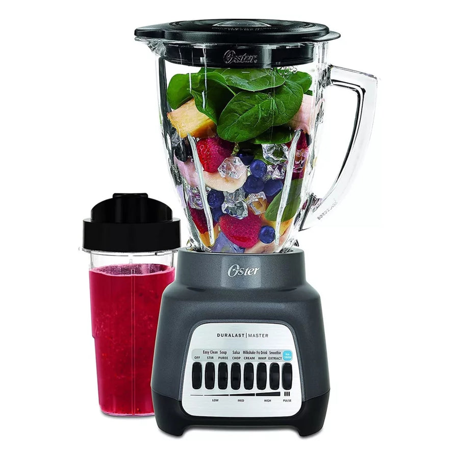Oster 800W Glass Jar Blender With Extra To-Go Cup - BLSTJJGPB000