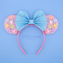 Blue Bow Sparkle Ears