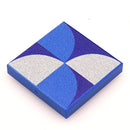 Blue Lightning Scallop Flooring - Custom Printed 2x2 Tile Custom LEGO Parts B3 Customs 