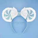 Blue Candycane Mickey Ears