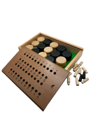 Scoring Track for Crokinole, Std Storage Box With Pegs and 28 discs! (2022 Version)